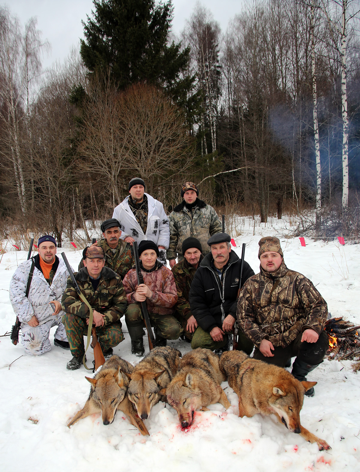зимняя охота на оленя